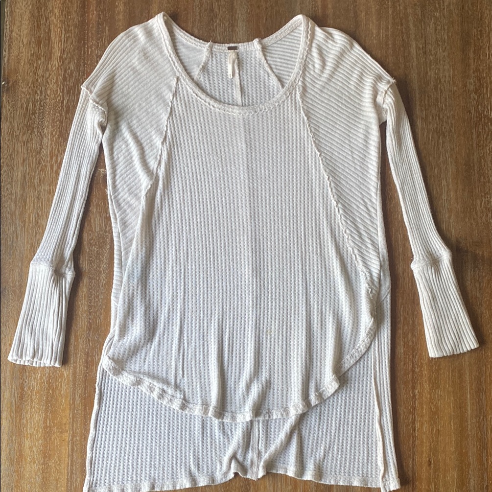 Free People Signature Waffle Tunic Top